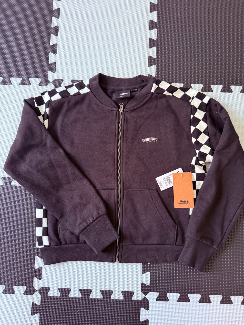 Vans Brown Full-Zip Sweatshirt Jacket